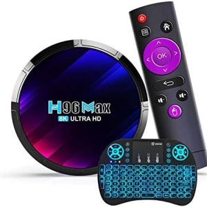 Android TV Box 12.0, H96MAX 4GB RAM 64GB ROM + Mini KB
