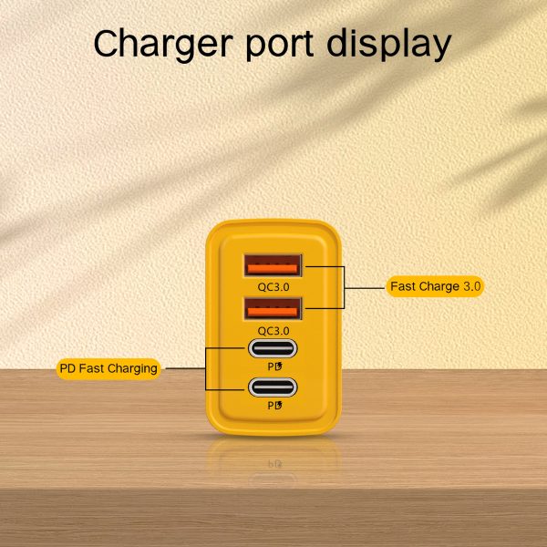 4 Ports 120W Charger Type-C PD Fast Charging Charger EU Plug 3.0 USB Adapter For iPhone Samsung Xiaomi PD USB Generic Charger - Image 2