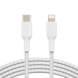 Braided USB-C to Lightning Cable (1m / 3.3ft, White)