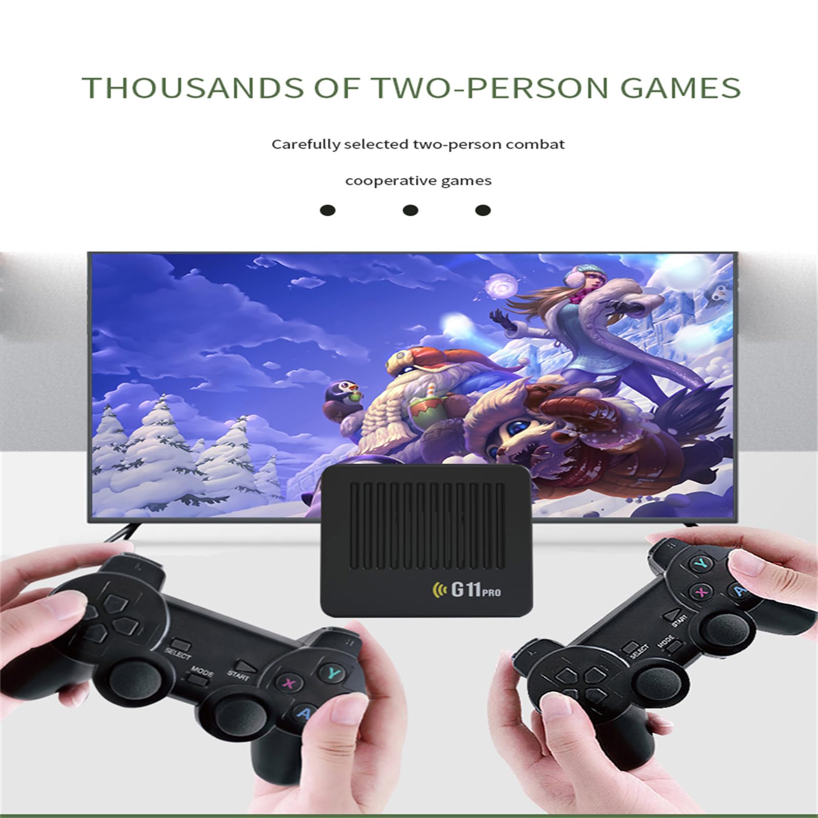 G11 Pro Game Box Console Updated , 40000 Games , 128 Gb + Retro 3d Games,Dual - Image 2