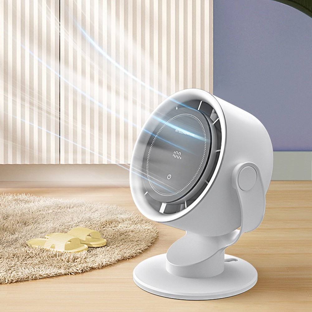 USB Clip Fan with 5 Speed Settings and LED Display for Home and Office - Image 3