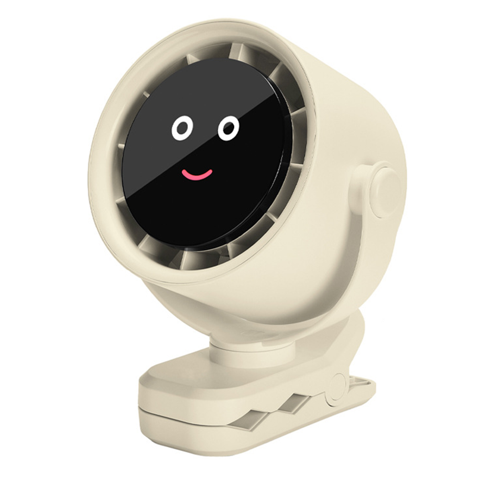 USB Clip Fan with 5 Speed Settings and LED Display for Home and Office - Image 4
