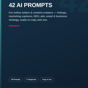 42 AI Prompts for Online Sellers & Content Creators